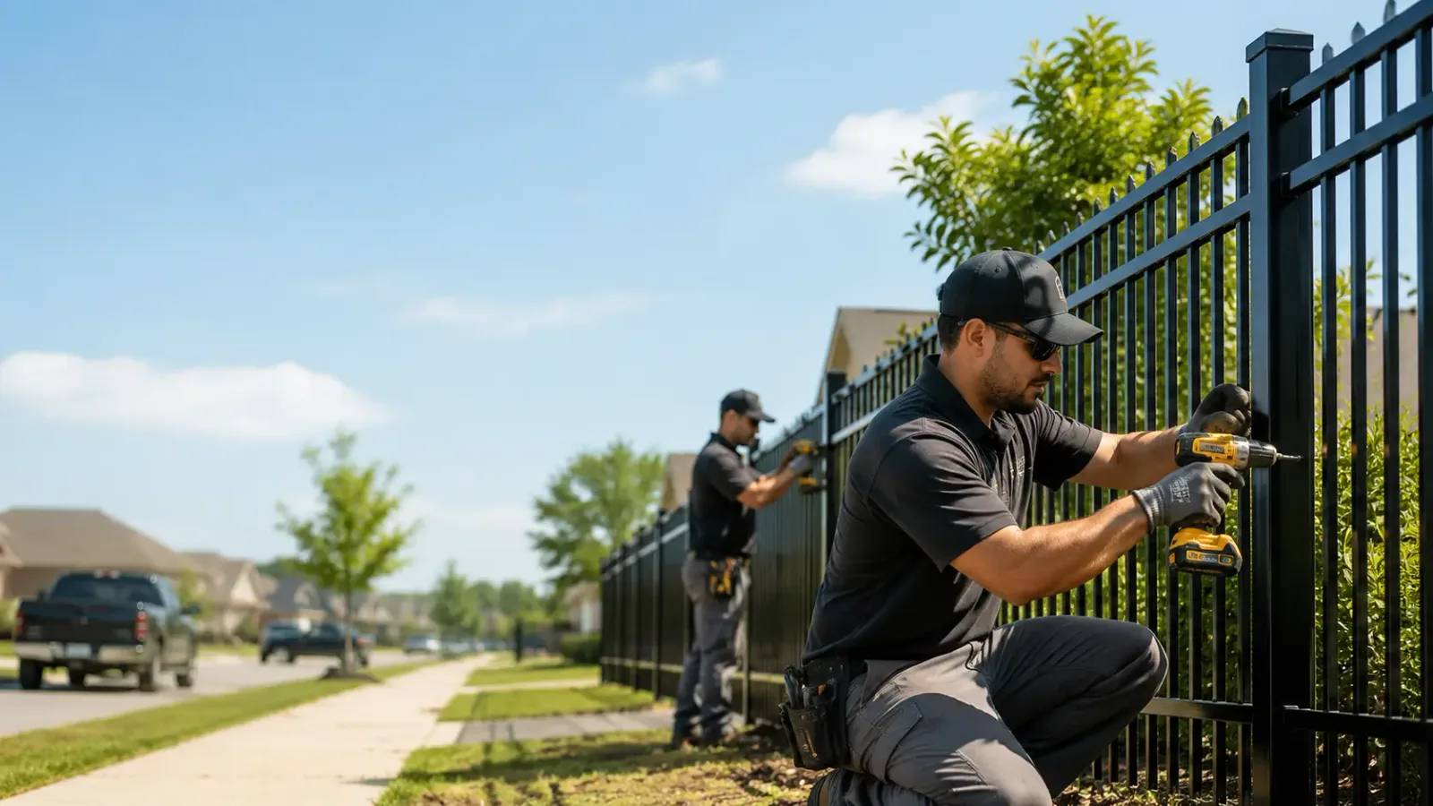 Metal Fence Installation in Marble Falls, TX